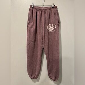 Boys Lie Sweatpant in Purple Size Small